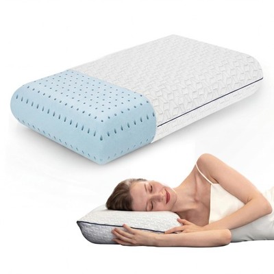 Cooling Gel Memory Foam Pillow - 1-Pack - Standard Size Bed Pillows for Sleeping