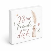 Holzbild In 15X15 Cm Kleine Freude FüR Dich - Holzdeko Mit Herz Mit Spruch: