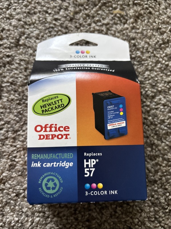 Office Depot HP 57 Tri Color Printer Ink NEW