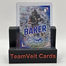 2024 Luminance - Javon Baker #134 RC Blue Wave /50 Auto