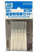 Mr. Cement Fine Brush Set  - Mr Hobby - GT-130