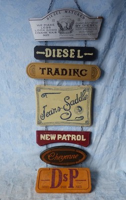 #PLV# Panneau Diesel - Jeans Sattel / New Patrol / Cheyenne... (94x38cm)