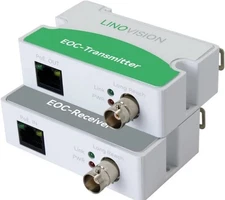 LINOVISION POE Over Coax EOC Converter Max 3000ft Power and Data Transmission