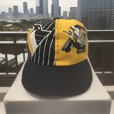 Vtg 90s Pittsburgh Penguins Looney Toons Hat Youth Stretch Fit Hard To Find Rare