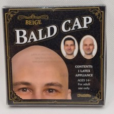 Beige Bald Cap   Realistic Latex Headpiece for Costumes, Cosplay  Theater