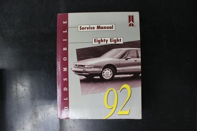 Oldsmobile Eighty Eight Service Manual 1992 Factory Shop Repair Guide