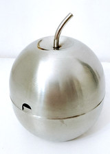 MORINOX 70s italy bellissima zuccheriera a forma di mela acciaio inox 18/10
