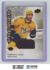 2024-25 Upper Deck Premier Bronze Jersey Roman Josi #50 Nashville Predators