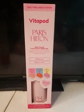 Paris Hilton Vitapod Thats Hot Pink Metal Water Bottle With 6 Flavor pods. NEW 