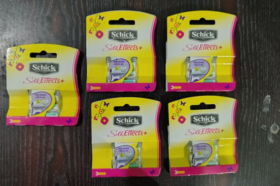15 Schick Silk Effects Razor Blades Refill Cartridges Women Shaver Free Shipping