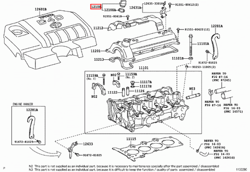 Genuine Lexus RX350 GSU35 GGL16 GGL15 2GR 3.5 Petrol Engine Oil Filler Cap - Picture 12 of 20