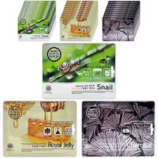 Korean Face Skin Care Cosmetic Essence Facial Sheet Mask Pack Mix (3type) 30PCS