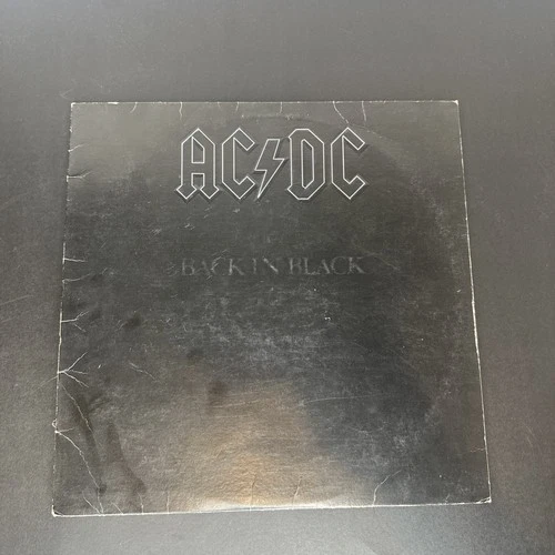 AC/DC - Back In Black - 1980  Atlantic SD-16018 LP Vinyl Record - Embossed Cover