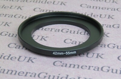 42 mm auf 55 mm Stecker-Buchse Step Up Filter Ring Adapter 42 mm-55 mm 