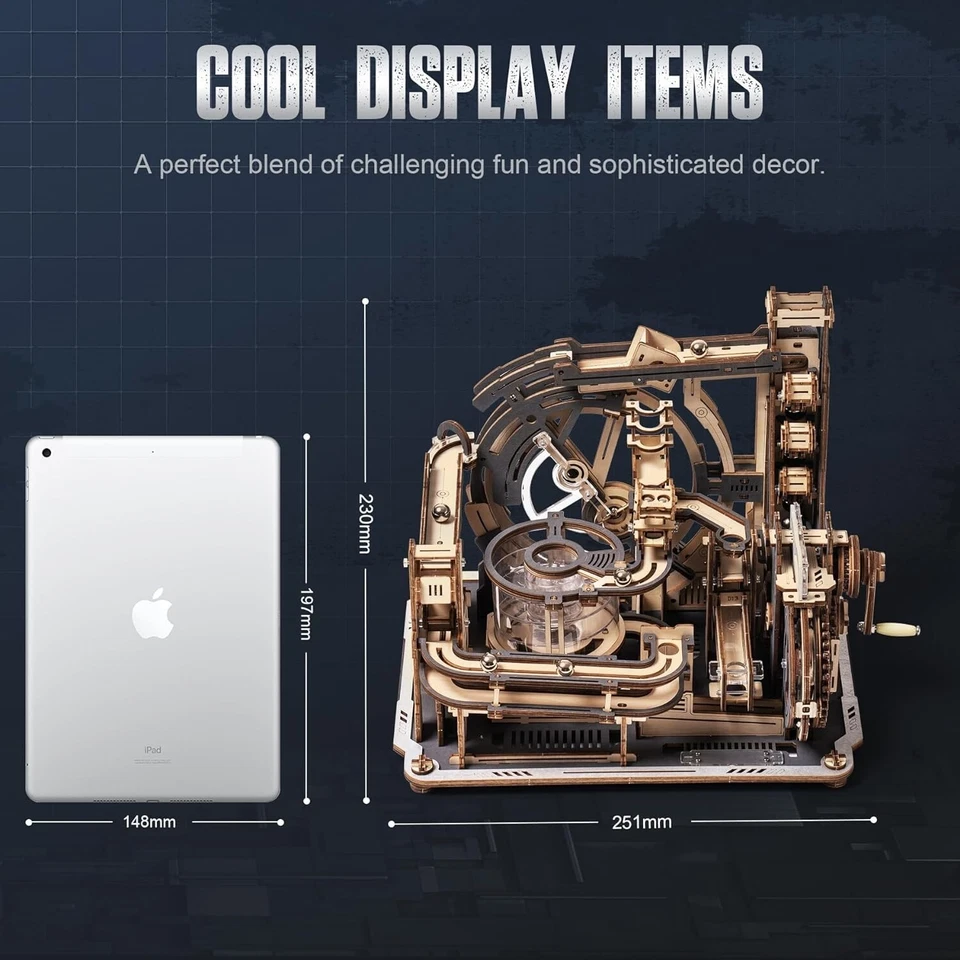 ROKR NUEVO Marble Run Puerto Espacial Eléctrico 3D Madera Puzzle Juguetes Juegos Niño Regalo de Navidad Foto 3 de 4