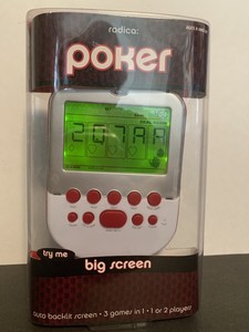 big screen poker handheld game