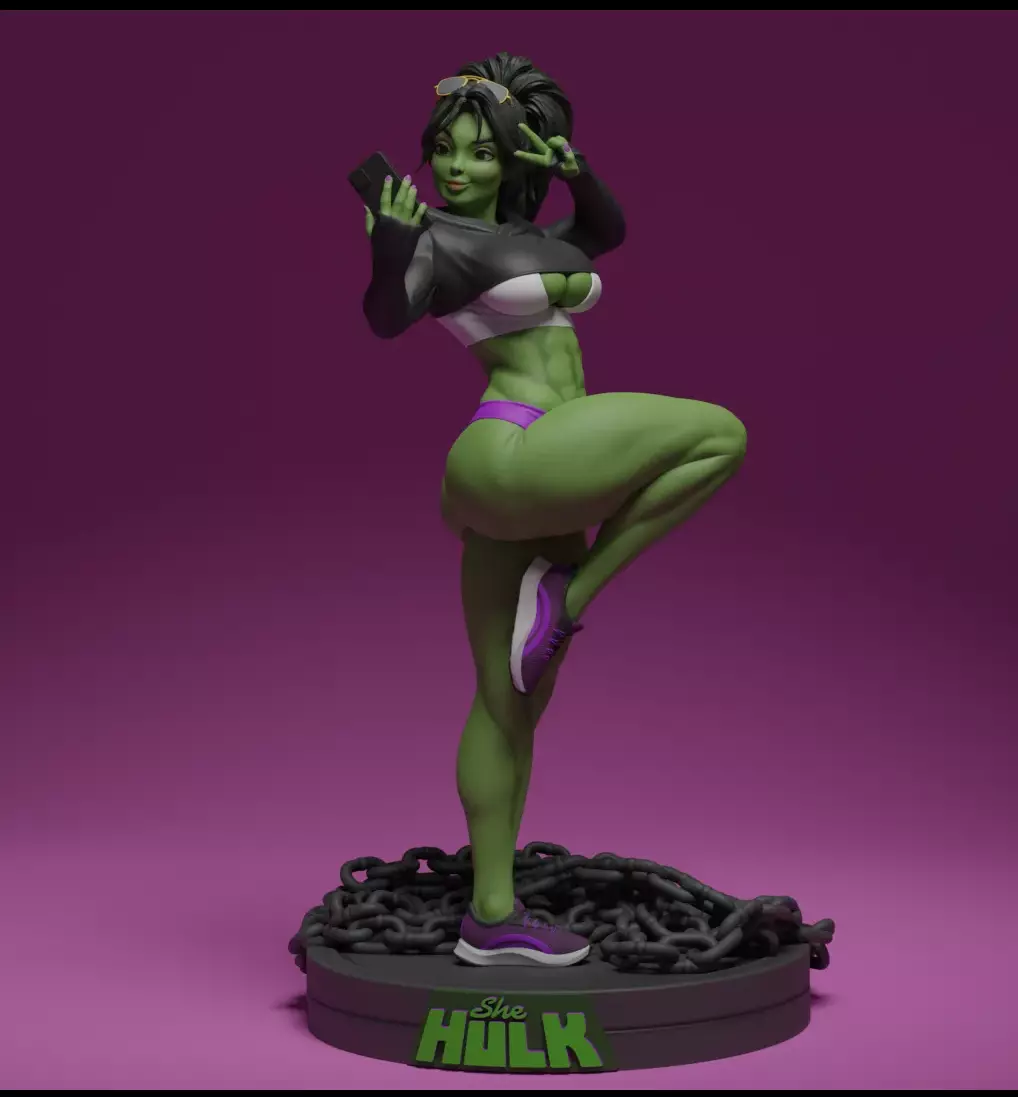 She Hulk fan art 1:10 1:8 Scales Resin model kit