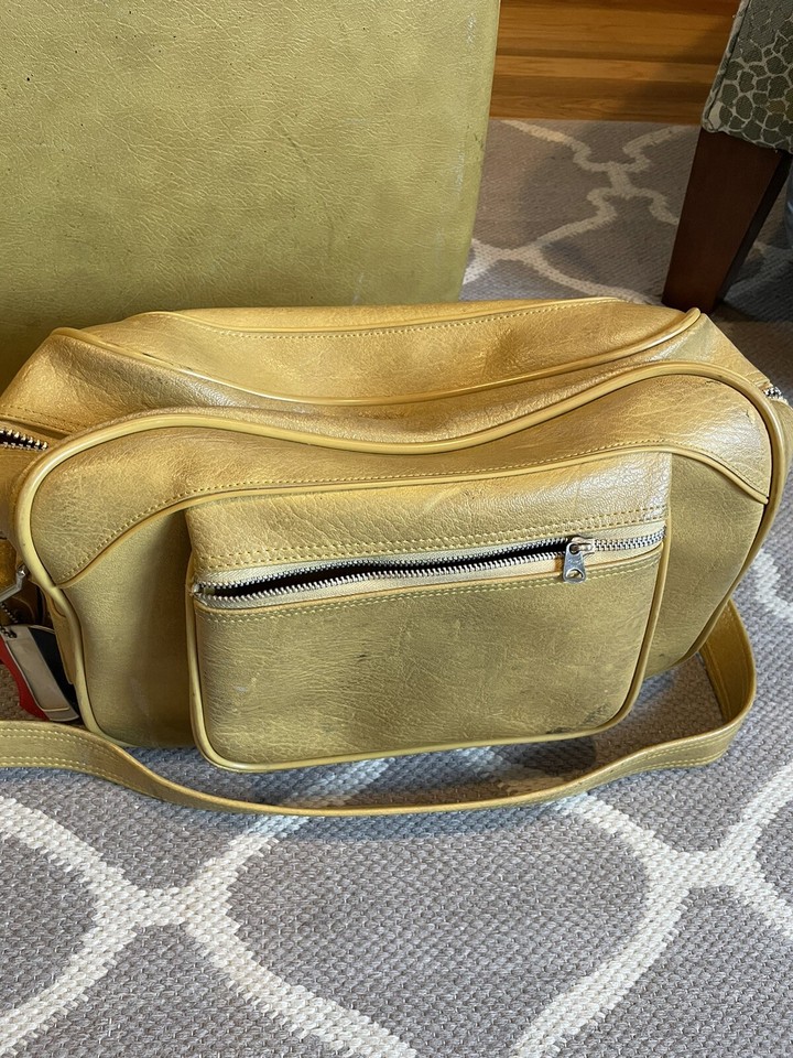American Tourister Vtg Luggage 3 Piece Set Yellow With Keys 1970s eBay