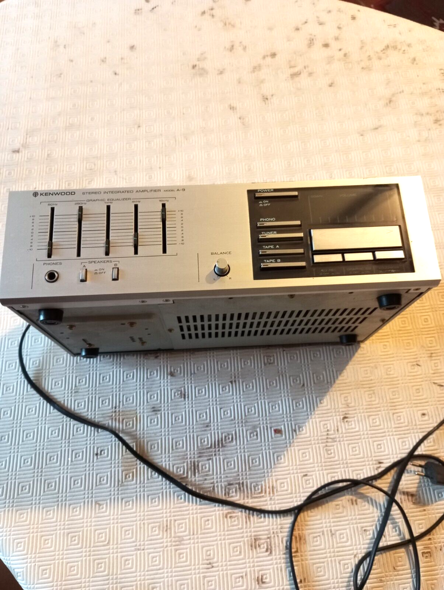 Amplificateur Stéréo Intégré Kenwood Model A-9 Avec égaliseur Graphique - TBE
