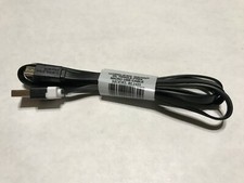 Wireless Gear Micro USB Cable 3 Foot Tangle-Free Flat Data Charging Cord Black