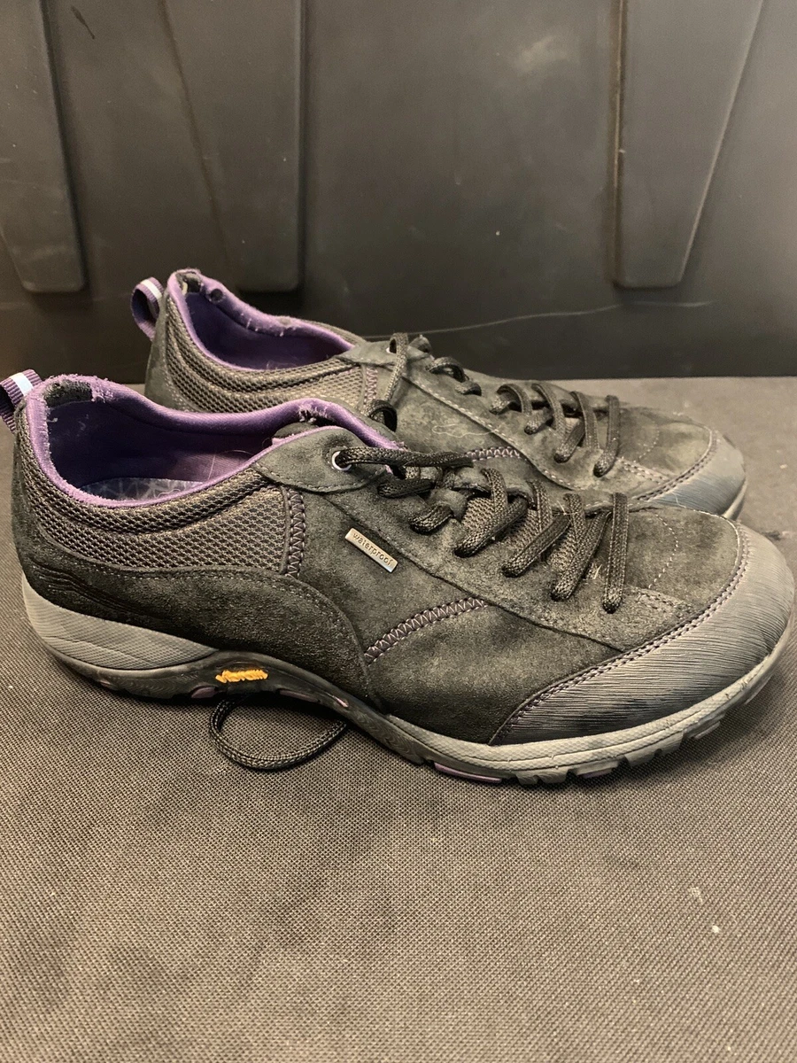 Dansko Paisley Hiking Walking Shoes Women s Black Suede Vibram EU 40 US 6.5