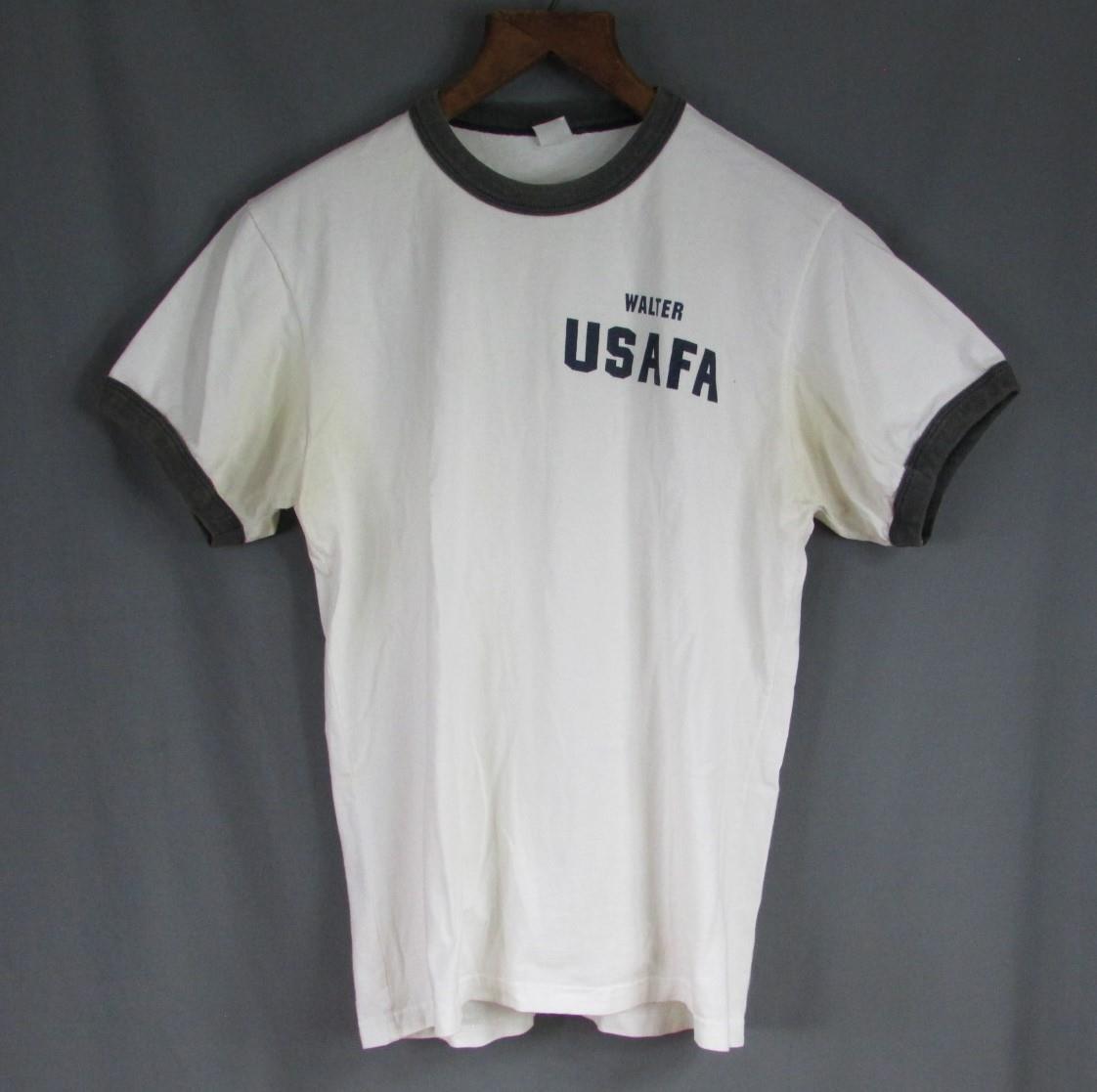 シャツ 70's USA ALABAMA college ringer vintage mens-cream-alabama-crimson-
