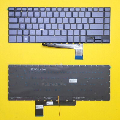 DE Tastatur Asus ProArt Studiobook Pro 17 W700G2T W700G3T m. Beleuchtung - Grau-