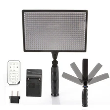 PRO LED-540A Video Camera/Camcorder DV Light 3200K~6000K&Handheld Grip&IR Remote