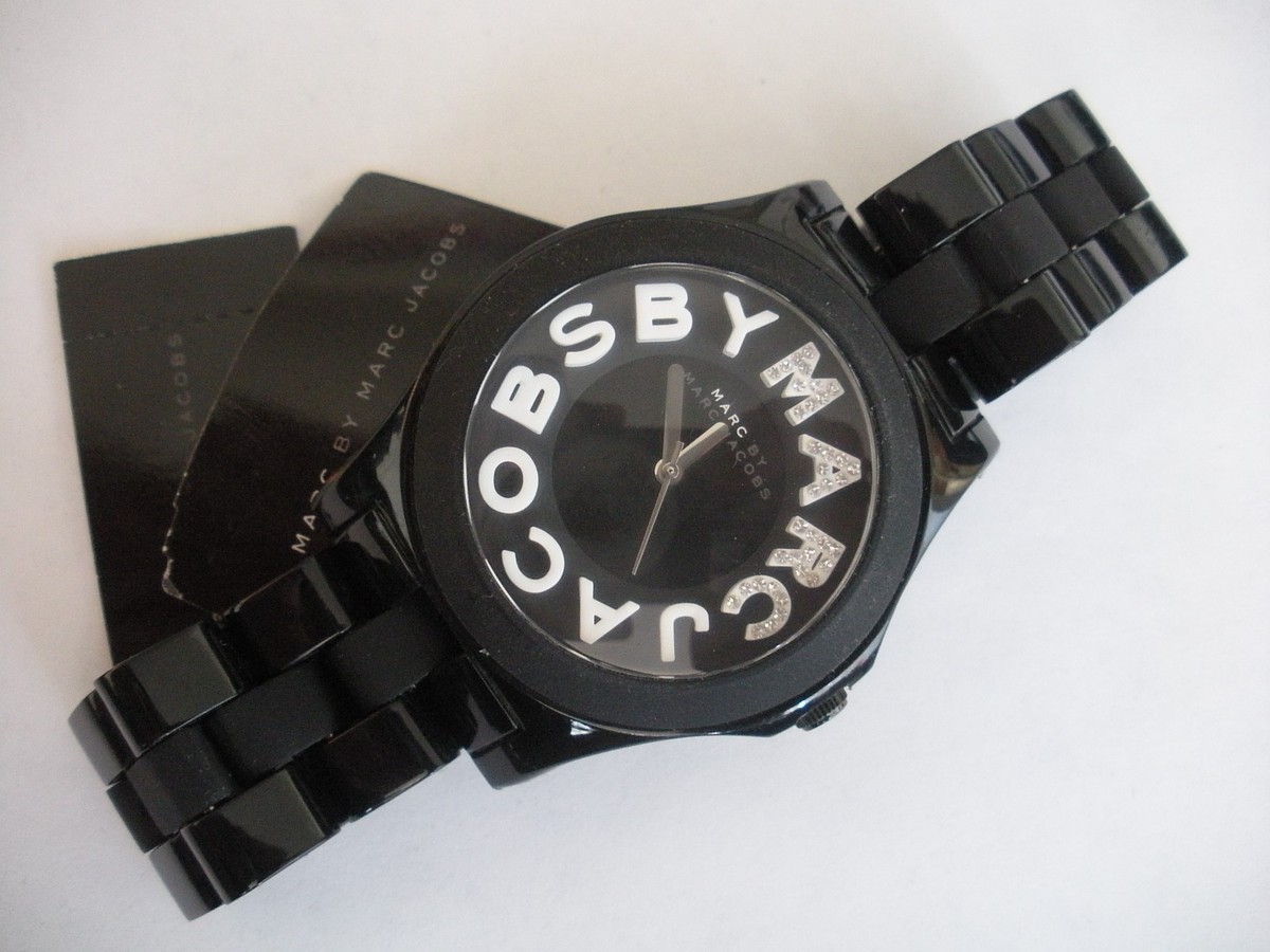 Marc by Marc Jacobs watch Swarovski detail New Marc Jacobs Women Swarovski Crystal Logo Rivera... | Depop main image 3