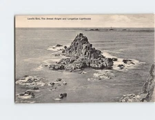 Postcard The Armed Knight and Longships Lighthouse Lands End England