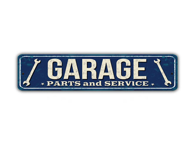 Garage Street Sign Parts And Service Vintage Style