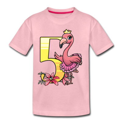 5 Geburtstag Mädchen Geschenk Flamingo Motiv Ballerina Prinzessin