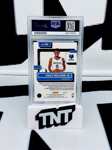 Vince Williams Jr 2022-23 Panini Donruss Optic Rated Rookie Red Wave PSA 9 - Picture 3 of 3