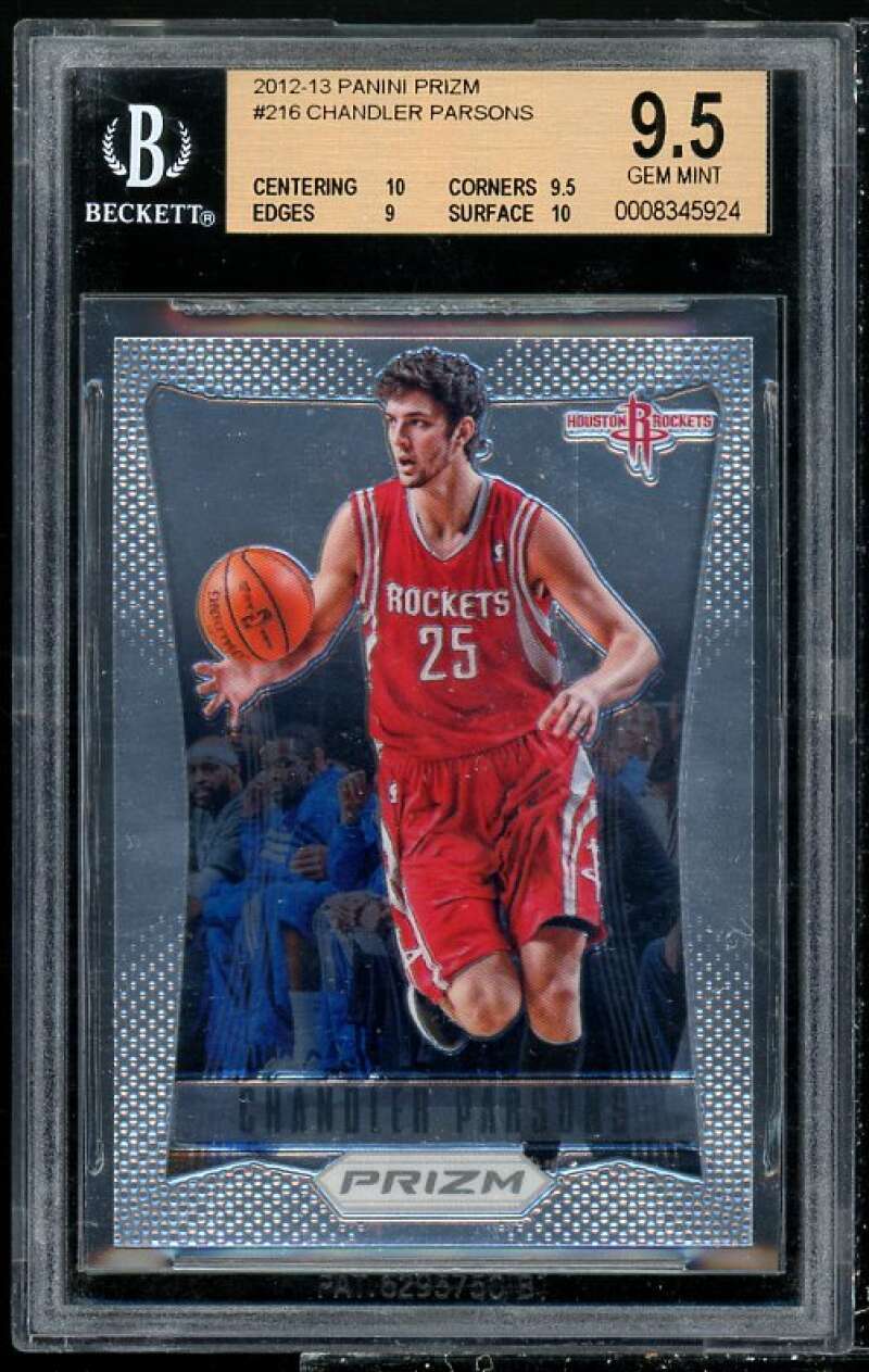 Chandler Parsons Rookie Card 2012-13 Panini Prizm #216 BGS 9.5 (10 9.5 9 9.5)