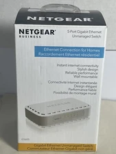 5 Port Gigabit Internet Ports Net gear GS605 Open Box
