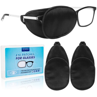 Eye Patches for Adults Kids, Eye Patch for Glasses, Medical Soft Eye Patch fo...