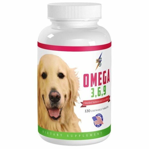 Best Omega 3 6 9 Fish Oil for Dogs Helps Itchy Skin Coat
