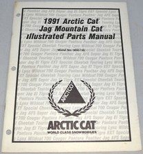 1991 ARCTIC CAT JAG MOUNTAIN CAT Illustrated Parts Repair Manual M1
