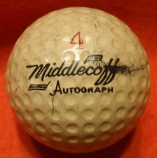 Vintage Golf Ball Cary Middlecoff Autogroph Circa 1960 4 Wilson