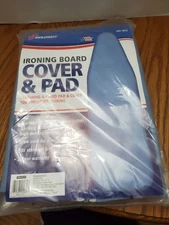 Skilcraft 54" Wrinkle Proof Coverply Ironing Board Pad Cover Blue - New