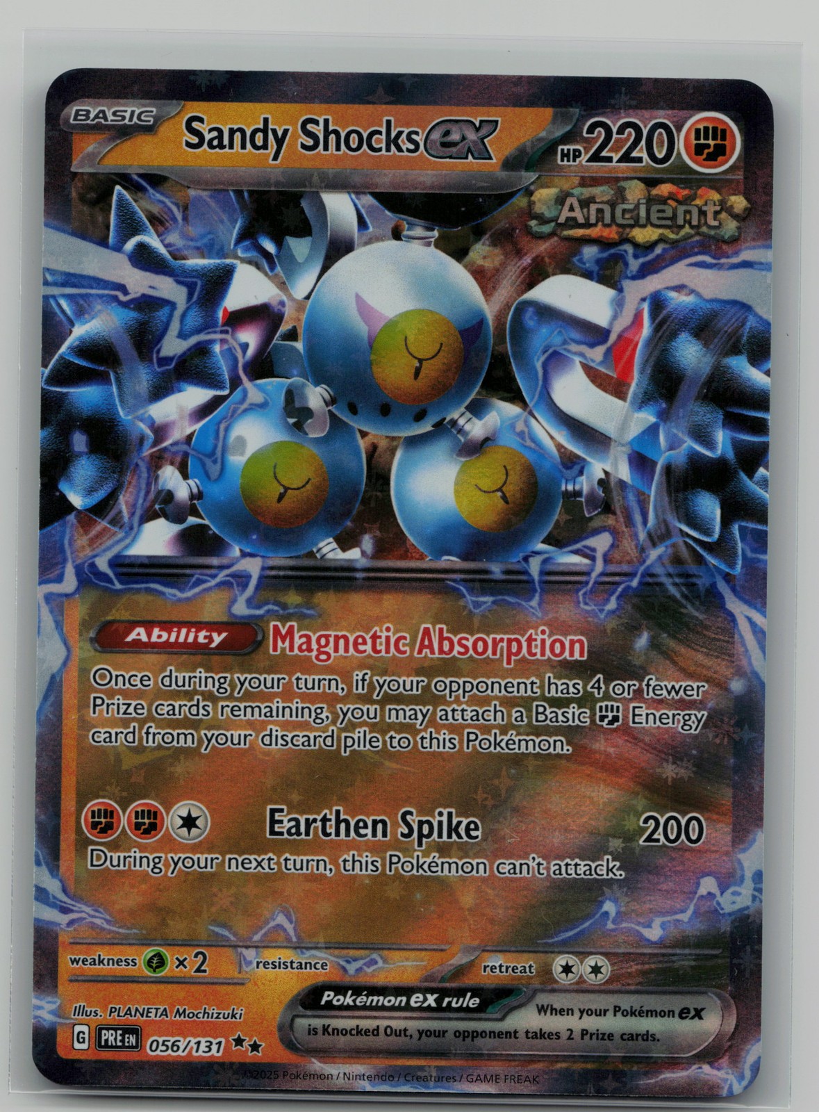 Sandy Shocks ex - Double Rare SV: Prismatic Evolutions 056/131 NM