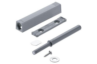 Blum Tip-On Set Magnet Push to Open für große Türen + Adapter grau 956A1004