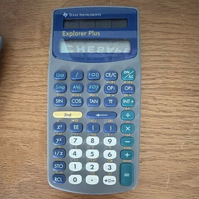 Texas Instruments Explorer Plus Scientific Calculator Solar LCD Display Handheld