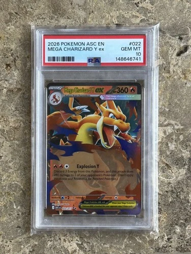 2026 POKEMON ASC EN-ASCENDED HEROES #022 MEGA CHARIZARD Y EX PSA 10 LOW POP
