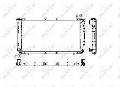 Motorkühler Wasserkühler NRF 506671 für LEGACY Aluminium 1 Station Wagon BC BF 2