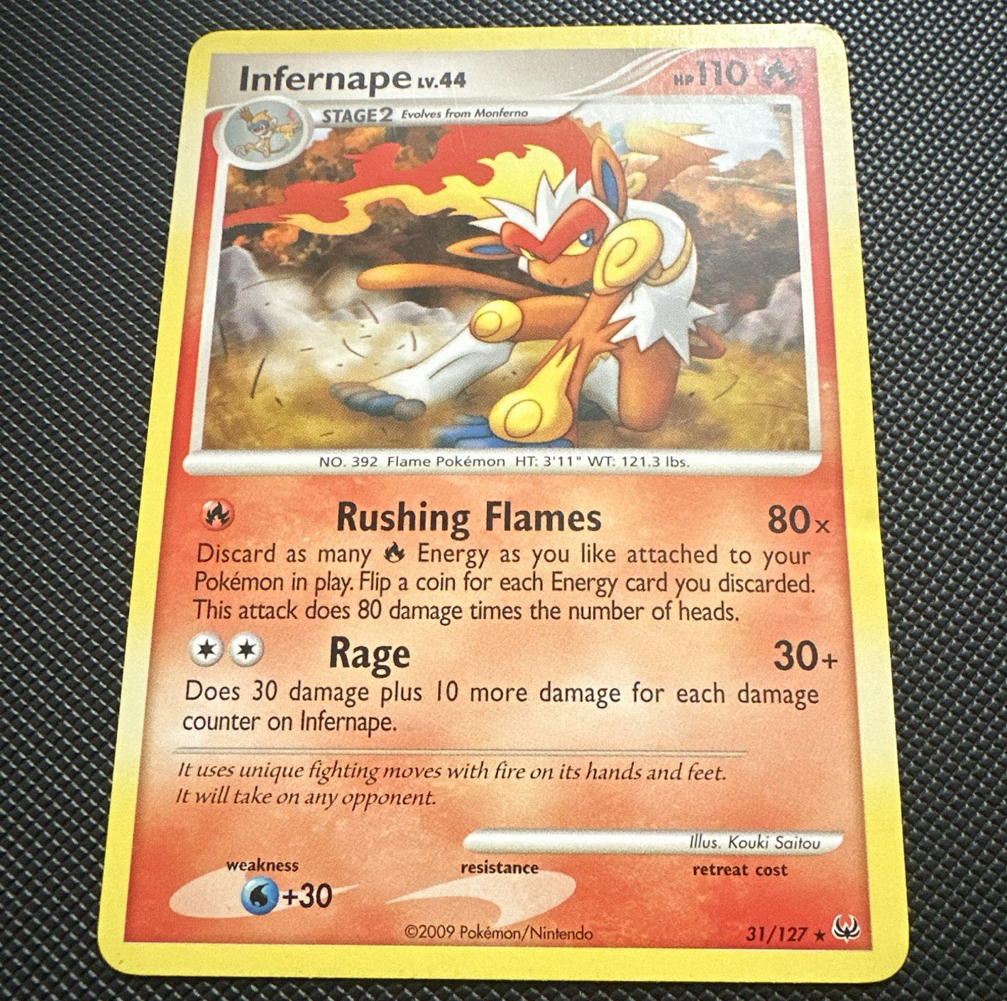 Nintendo Pokemon TCG Infernape 31/127 Platinum Regular Rare Eng 2009