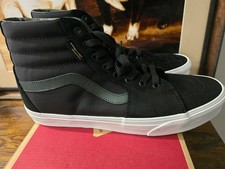 VANS Sk8-Hi Cordura Negro/Verde VN000D32YJ7 Impermeable Zapatos de Skate para Hombres 10 NUEVO