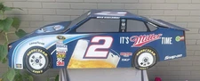 Large 48” Cardboard Miller Lite NASCAR Keselowski #2 Store Display 