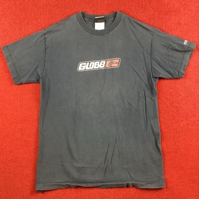 Vintage 90s Y2K Globe Skateboards Skate Logo Brand Shirt Medium 