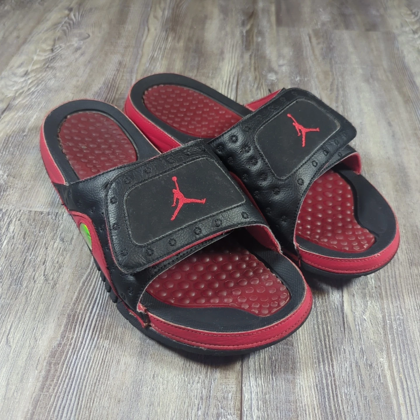 Sandali uomo Air Jordan Hydro 13 Slides 2017 OG rosso nero taglia 13 684915 001